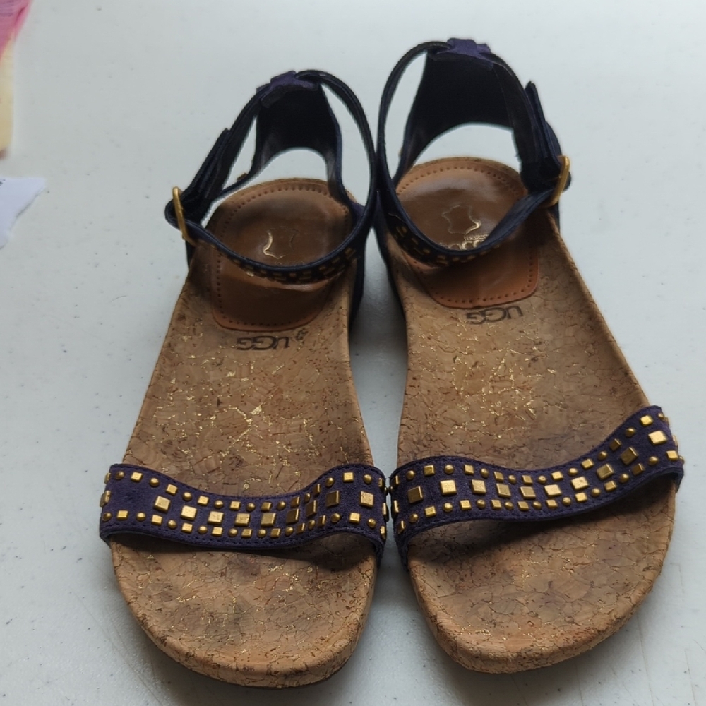 UGG Australian Blue Suede Sandals